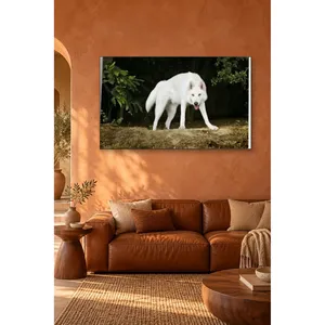Impression sur toile Fida White Wolfdog by the Forest Edge - Product Image 4