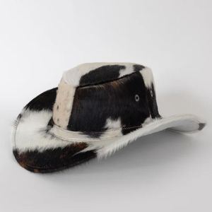 Chapeaux de cowboy en cuir de vachette de qualité supérieure, matériau solide, unisexe, mode en cuir pour l'extérieur - Product Image 6