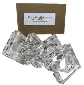 Diseño moderno llegada venta directa de fábrica decoración de la boda aleación diamante relleno cristal servilleteros - Product Image 2