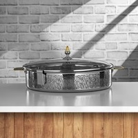 Plat à gratin en argent métallisé personnalisable en gros, parfait pour offrir en cadeau, design incroyable, ustensiles de cuisine 2k25