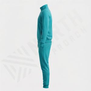 Ensemble de survêtement de sport pour hommes, survêtement surdimensionné en deux pièces, logo personnalisé, vente en gros, streetwear d'hiver, salle de sport, jogging, football - Product Image 3