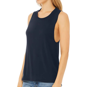 2025 Wholesale Custom 100% Cotton Woven Solid Front Logo Workout Crop <b>Top</b> Yoga <b>Tank</b> <b>Top</b> Quick Dry Sport Women Made Pakistan OEM - Product Image 3
