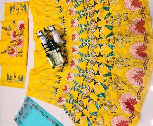 À la mode Broderie Paillettes Travail Cancan Toile Patta Bengalori Satin Soie Lavable Caractéristique Lehenga Choli Adultes Maman Sacs - Product Image 4