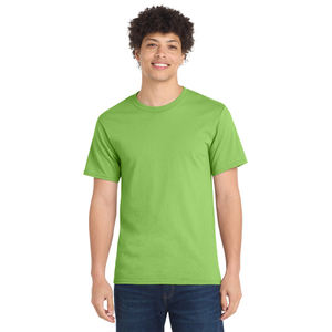 Camiseta Clásica de Algodón para Hombre, Cuello Redondo, Color Sólido, Ligera, Cómoda, Manga Corta, Informal, para Uso Diario - Product Image 1