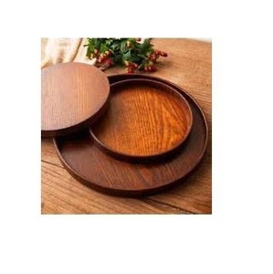 Assiette et vaisselle en bois fruits pour fête de mariage avec vaisselle taille différente et couleur bois naturel - Product Image 2