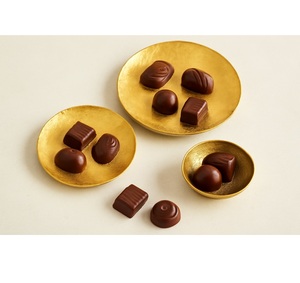 Bandeja de servicio de chocolate de metal decorativa artesanía y color antiguo ideal para servir elegante y arreglos de decoración de lujo - Product Image 2