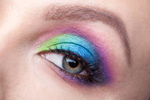 Venta al por mayor paleta de sombras de ojos camaleón polvo brillante paleta de sombras de ojos de arco iris neón multicromo - Product Image 5