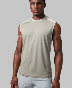 Camiseta sin mangas personalizada de talla grande para hombre, chaleco de gimnasio de algodón transpirable de secado rápido para correr, entrenamiento, decoración impresa - Product Image 4