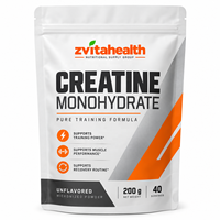 Créatine monohydrate en poudre en marque privée 500g, pour la musculation et l'augmentation de l'énergie chez l'adulte, sans sucre