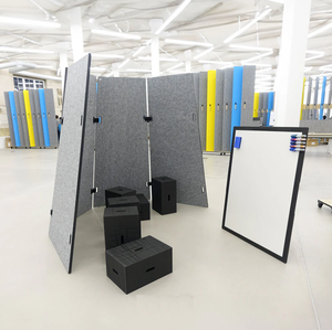 Panneaux de séparation mobiles en feutre PET légers <span class=keywords><strong>et</strong></span> flexibles avec attaches Velcro, cloisons murales, panneaux de tableau d'affichage, écrans de protection, tentes - Product Image 1
