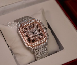 Reloj Mossinate Diamond de calidad superior Reloj de lujo para hombre completamente helado para hombre y mujer disponible para precio de exportación - Product Image 6