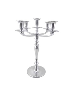เชิงเทียนชุบเงินเชิงเทียนสำหรับงานแต่งงานเชิงเทียนโลหะ - Product Image 4