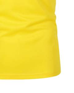 Camiseta Polo Amarillo Brillante Personalizada para Hombre, Transpirable, de Algodón y Poliéster, Manga Corta, Logotipo Personalizado, Uniforme Corporativo Informal - Product Image 5