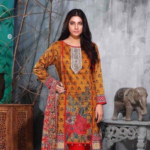 Traje de viscosa bordado Tawakkal Azure - 3977-A - Product Image 1
