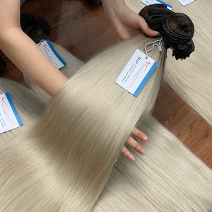 Extensions de cheveux humains vietnamiens Thanh An 100 % naturels, tissés à la main, qualité Remy, doux, 100 grammes, vente en gros - Product Image 1