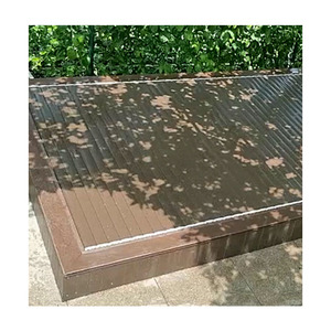Cubierta de piscina de perfil de aluminio de fábrica fuente OEM cubierta de natación retráctil automática cubierta de piscina sobre el suelo - Product Image 1
