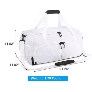 Bolsa de gimnasio de último diseño multicolor estilo liso forro de poliéster de gran tamaño Uso de viaje profesional precio de fábrica hecho Pakistán - Product Image 4