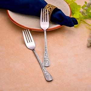 Silver Aura Set of 2 <b>Dessert</b> <b>Forks</b> - Product Image 2