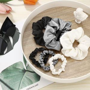 High Quality Ponytail <b>Scrunchies</b> Elastic <b>Oversize</b> Silk Satin Hair Tie Accessories High Quality Big Hair <b>Scrunchies</b> - Product Image 3