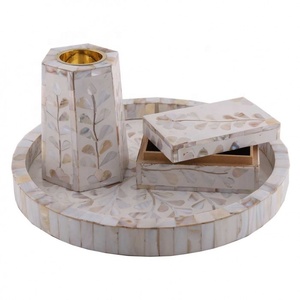 Elegant Gift for All Occasions Handmade Wooden Incense Mother of Pearl Inlay Mubkhar <b>Box</b> Incense burner Set with Latest Design - Product Image 4