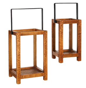 Trending Classic Wood Candle Lantern marcos portavelas decorativo linterna de madera producto más vendido - Product Image 3