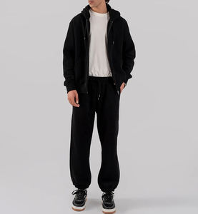 เสื้อฮู้ดดี้ผู้ชายสั่งทำพิเศษ พรีเมียม ซิปเต็มตัว ผ้าฝ้าย 100% ย้อมสีพื้น ผ้าฟลีซ อุ่นสบาย กันลม ระบายอากาศได้ดี สไตล์สปอร์ตและสตรีทแวร์ สำหรับฤดูหนาว - Product Image 2