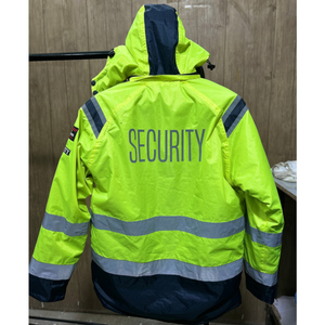 Veste d'hiver pour homme personnalisée, imperméable et respirante, avec fonctions de sécurité réfléchissantes à LED, conforme à la norme ANSI Classe 2, option de logo personnalisé - Product Image 3