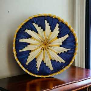 Hot Selling Home Decorators Rattan Tray Wall Art Hanger Vintage <b>Wicker</b> <b>Hanging</b> <b>Basket</b> Living Room Woven Wall Grass Christmas - Product Image 6