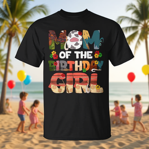 T-shirt Décoratif pour Fête de Famille - Maman, Papa, Anniversaire Fille, Princesse de l'Océan - Catégorie Promotionnelle - Product Image 3