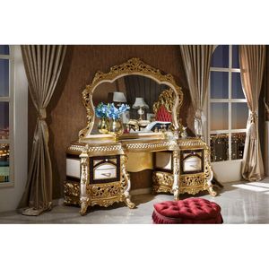 Cama francesa antigua clásica-Caoba dorada-86 - Product Image 6