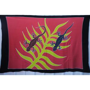 Sarongs hawaïens peints à la main en rayonne de qualité supérieure, paréo, vente en gros personnalisée, vêtements de plage, couverture, îles du Pacifique, HPGU019-01-180 - Product Image 1