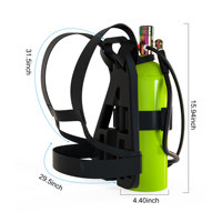 DEDEPU Vente chaude 6061 Aviation Aluminium 2L Plongée sous-marine Air Lung Tank pour le nettoyage de la coque