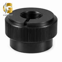 Écrou à serrage rapide moleté noir personnalisé Guanlian en acier au carbone métrique pour fixation rapide – Vente en gros
