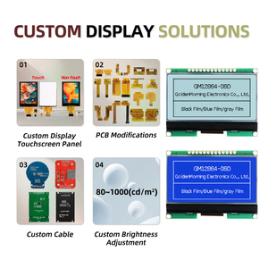 Mô-đun hiển thị LCD đồ họa <span class=keywords><strong>128x64</strong></span> chấm ma trận st7567 SPI giao diện nhiệt độ rộng màu xanh đen xám màu tương phản cao - Product Image 5