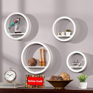 Estante de pared de madera para cocina Estante de almacenamiento para sostener macetas Hermoso arte de pared-¡Compre ahora! - Product Image 2