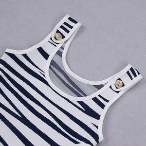 Vestido clásico a rayas sin espalda para mujer, estilo vintage dulce con cintura imperio y cremalleras, talla XS, ideal para día y noche, primavera y otoño. - Product Image 6