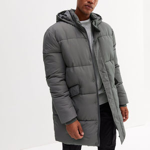 Nouvelle veste d'entraînement Design personnalisé Nouvelle veste à capuche d'hiver pour hommes Power Puffy Jacket Veste matelassée longue - Product Image 2