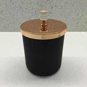 Utilisation décorative de pot de bougie de Noël pour la maison et le pot noir décoratif de table de bougie de mariage dans la forme ronde - Product Image 5