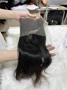 Meilleure vente 100% haute qualité HD pour dentelle frontale vague Style naturel droit brut indien cheveux Vietnam haute cheveux humains - Product Image 2