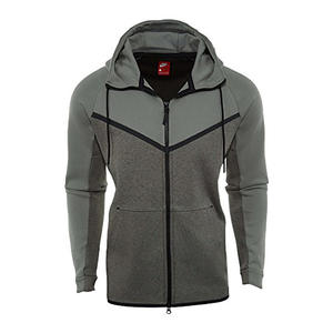 Sweat à capuche zippé classique de haute qualité et confortable pour hommes, fermeture à glissière personnalisée OEM, impression en relief personnalisée, polaire d'hiver de grande taille - Product Image 4