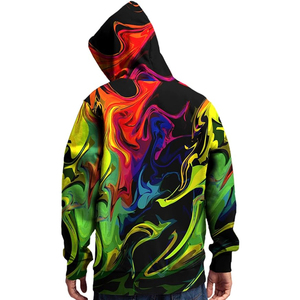 Sweat-shirts à capuche unisexes personnalisés de haute qualité, style streetwear décontracté, hiver, sublimation, 100% polyester, respirant - Product Image 4