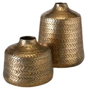 Nueva llegada Home Hotel Floreros de hierro decorativos hechos a mano Diseño de dos tonos para boda Estilo costero al por mayor - Product Image 4