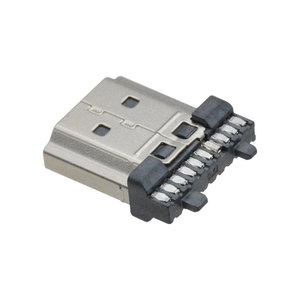 HD-MI 2.1 AM tự động hàn dây Loại ổ cắm 20 pin mạ niken sạc nam nối USB kết nối hỗ trợ HD dữ liệu - Product Image 5