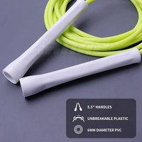 Cuerda de saltar sin enredos con rodamientos de bolas para una rotación suave y rápida Cuerda de saltar ligera para ejercicios de cardio en el hogar y el gimnasio