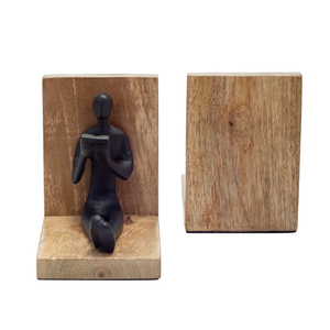 Suministro directo de fábrica, sujetalibros de madera de estilo Vintage, arte moderno, organizador de escritorio de oficina en casa, artesanía, cantidad a granel, Mesa - Product Image 3