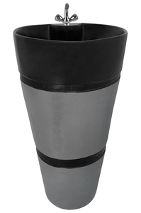 Lavabo de pedestal redondo de una pieza para baño de calidad superior - Product Image 5