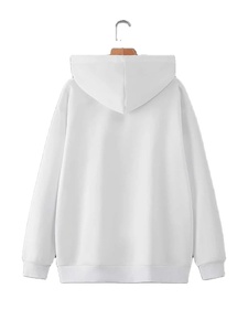 เสื้อผ้าผู้ชายแบบมีฮู้ดผ้าคอตตอน100% ปักลายด้วยพัฟสีขาวโลโก้ออกแบบได้ตามต้องการ - Product Image 2