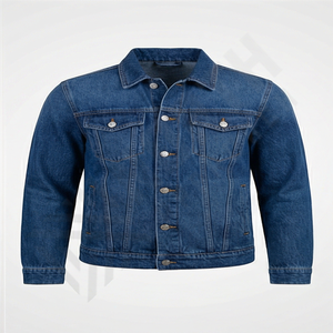 แจ็คเก็ตยีนส์ผู้ชายคุณภาพสูง ดีไซน์ระดับมืออาชีพ ระบายอากาศได้ดี สไตล์ทางการสำหรับฤดูหนาว เคลือบผิว ทันสมัย - Product Image 1