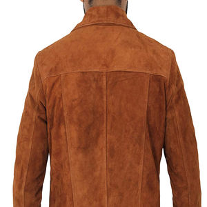 RIVIAN ATLANTIC <b>Men's</b> New Arrival <b>Suede</b> Leather <b>Jacket</b> Fully Customized Design Embossed Processing Winter Trucker - Product Image 4