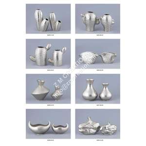 Vase à fleurs en métal nickelé pièce maîtresse article décoration de la maison Vase de Table décoratif élégant Pot de fleur Vases prix bon marché - Product Image 3